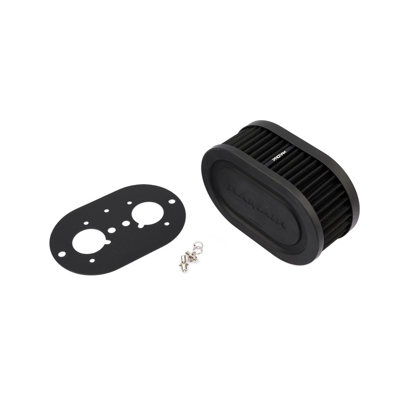 Ramair Pleated Carburettor Air Filter Baseplate to fit Weber 40 IDF -65mm Int Height
