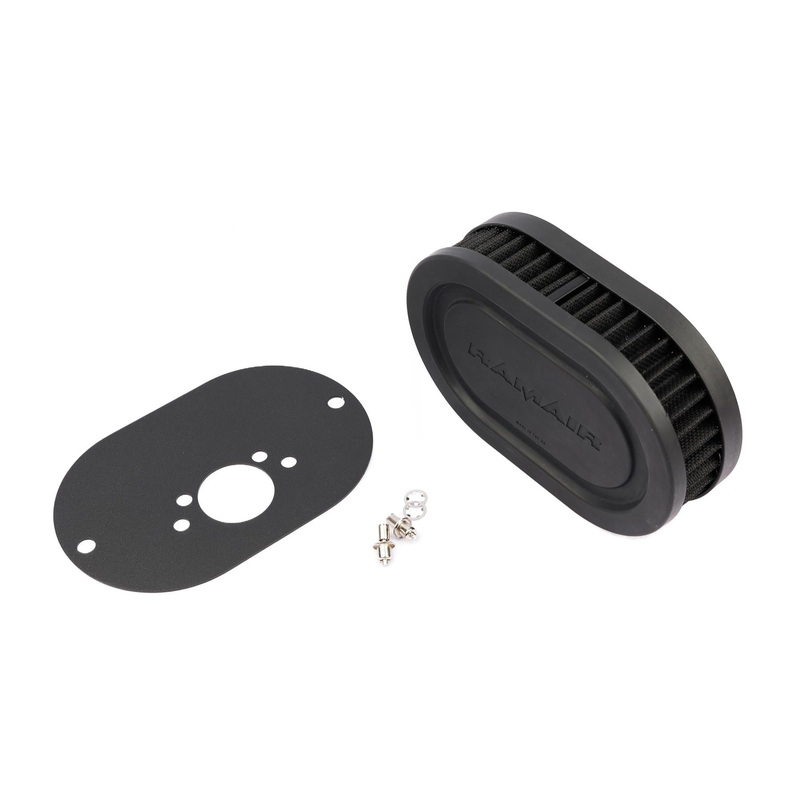 Ramair Pleated Carburettor Intake Air Filter Baseplate to fit SU HS6 (Mini Offset) 40mm