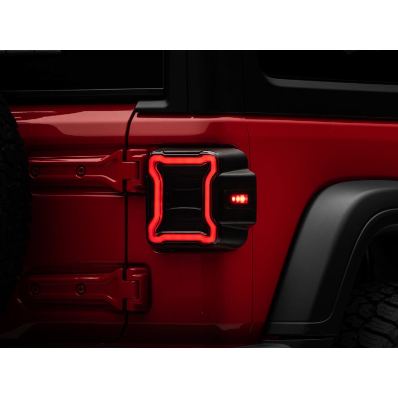 Raxiom 18-22 Jeep Wrangler JL LED Tail Lights- Black Housing (Smoked Lens)