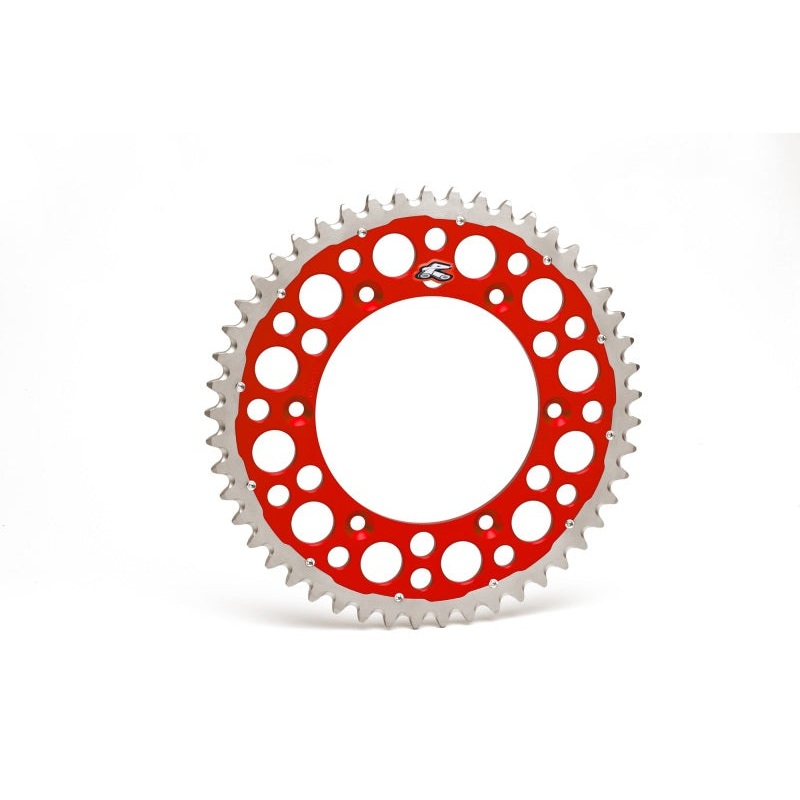 Renthal 96-18 Honda CR250R/ CRF150/250R/450R/X/ XR 250R/650RRear Twinring - Red 520-48P Teeth