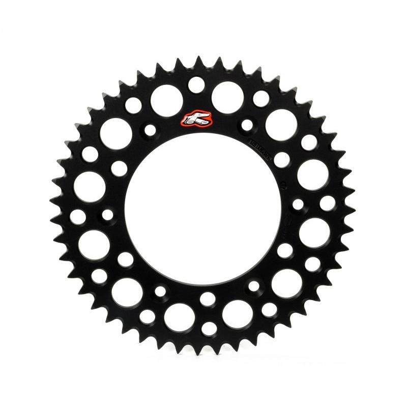 Renthal 96-18 Honda CR250R/CRF150-450R/X/XR 250R/650R Rear Grooved Sprocket - Blk 520-48P Teeth
