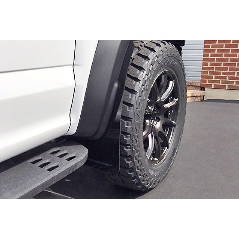 Rally Armor 17-20 Ford F-150 Raptor Gen 2 Black UR Mud Flap w/Dark Grey Logo