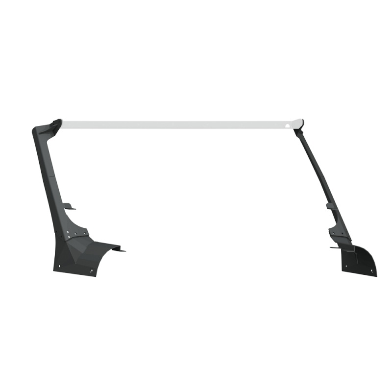 Road Armor 18-20 Jeep Wrangler JL Stealth A-Pillar Light Mounts 51.5in w/Lower Mount - Tex Blk