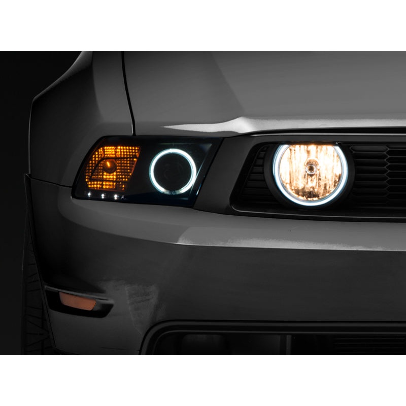 Raxiom 05-12 Ford Mustang GT LED Halo Fog Lights (Smoked)