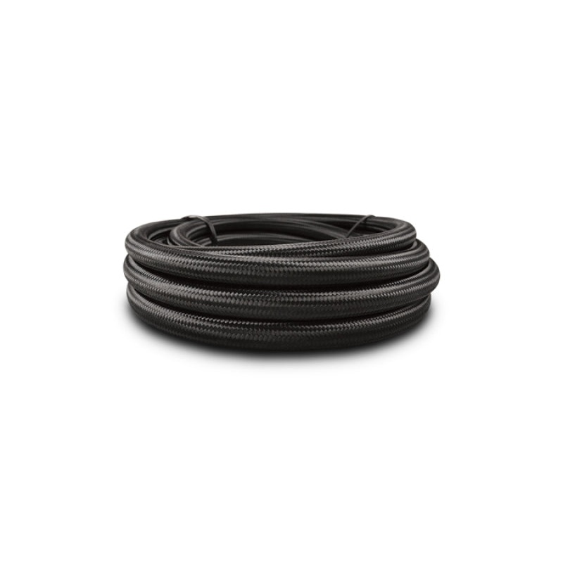 Vibrant -10 AN Black Nylon Braided Flex Hose (2 foot roll)