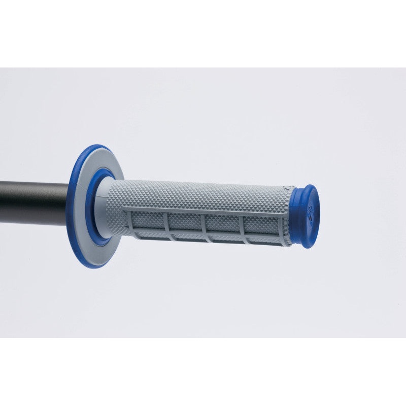 Renthal MX Dual Compound Grips 1/2 Waffle - Grey/ Blue