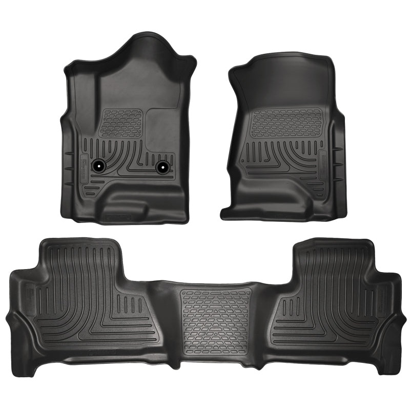 Husky Liners 2015 Chevy/GMC Suburban/Yukon XL WeatherBeater Combo Black Front&2nd Seat Floor Liners