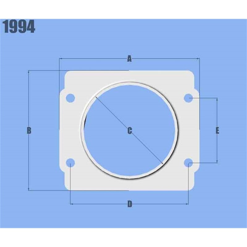 Vibrant MAF Sensor Adapter Plate for Subaru applications use w/ 3in Inlet I.D. filters only