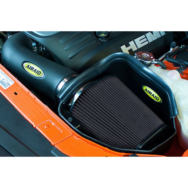 Airaid 11-14 Dodge Charger/Challenger MXP Intake System w/ Tube (Dry / Black Media)
