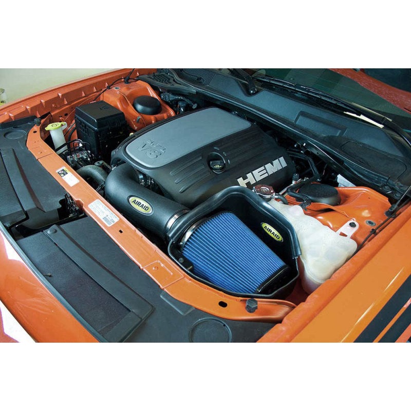 Airaid 11-14 Dodge Charger/Challenger MXP Intake System w/ Tube (Dry / Blue Media)