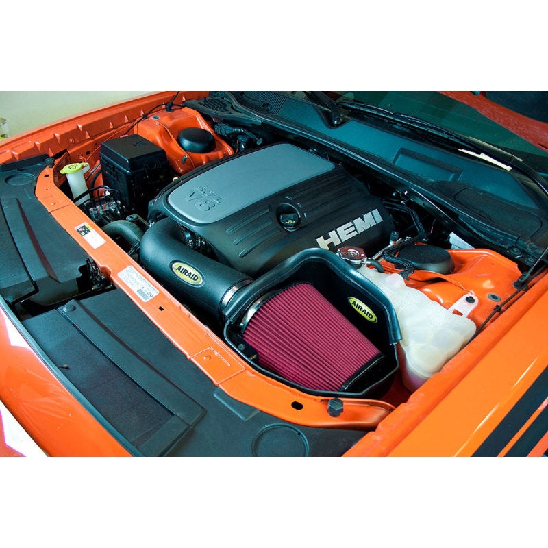 Airaid 11-14 Dodge Charger/Challenger MXP Intake System w/ Tube (Oiled / Red Media)