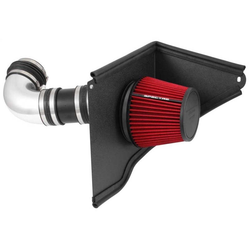 Spectre 08-09 Pontiac G8 V8-6.0/6.2L F/I Air Intake Kit - Polished w/Red Filter