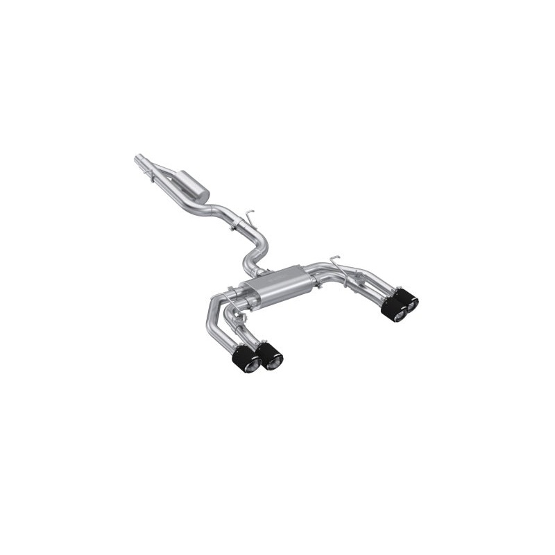 MBRP 2022+ Audi S3 3in Cat Back w/ Quad Carbon Fiber Tips- T304