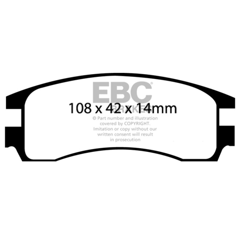 EBC 00-05 Buick Le Sabre (FWD) 3.8 (15in Wheels) Yellowstuff Rear Brake Pads