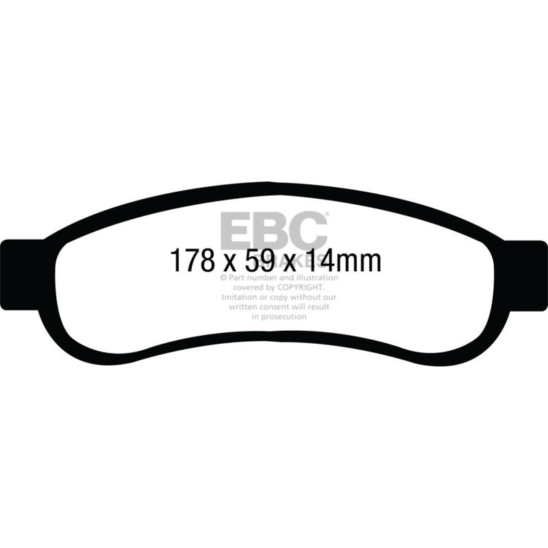 EBC 08-10 Ford F250 (inc Super Duty) 5.4 (2WD) Extra Duty Rear Brake Pads