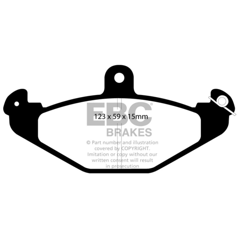 EBC 92-00 Dodge Viper 8.0 Yellowstuff Rear Brake Pads