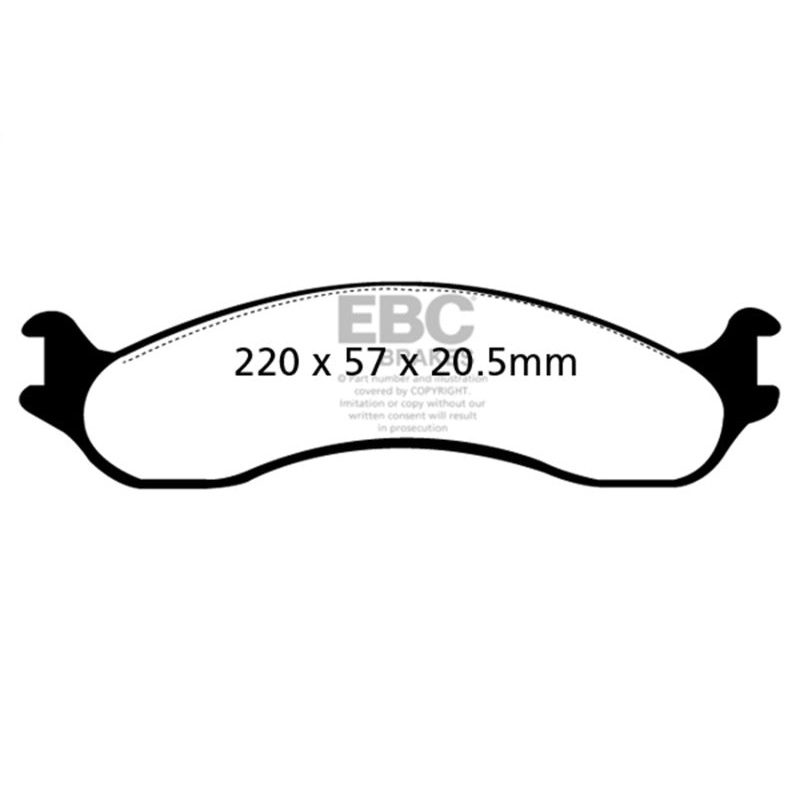 EBC 98-03 Dodge B250 B2500 Cargo 2500 Van 3/4 Ton Greenstuff Front Brake Pads