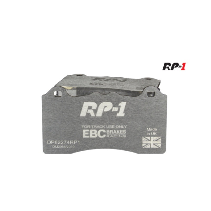 EBC Racing 2021+ BMW M3/M4 / 2023+ BMW M2 (G80/G82/G87) w/Cast Iron Rotor RP-1 Race Front Brake Pads