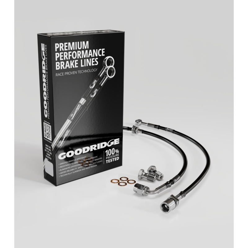 Goodridge 02-07 Mitsubishi Lancer Stainless Steel Front Brake Lines
