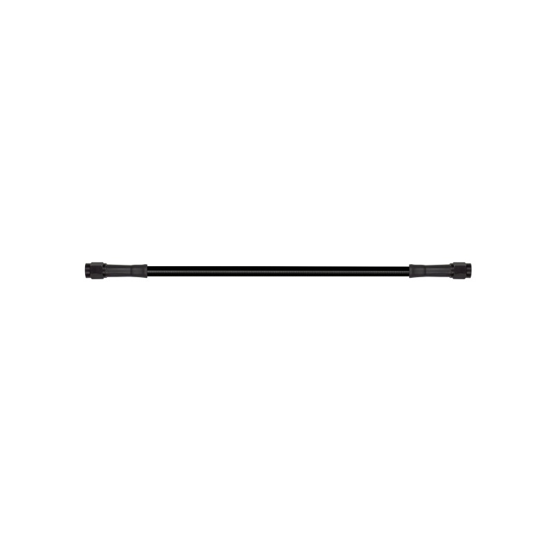 Goodridge 23in Universal Brake Line Assembly w/Black Zinc Fittings & Black Hose