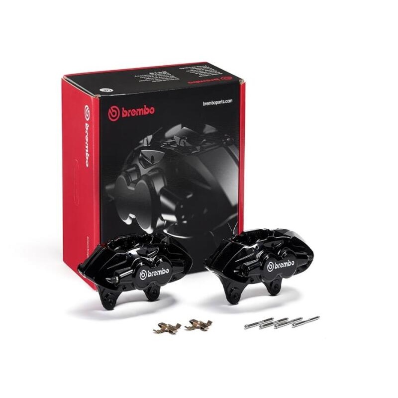 Brembo OE 16-21 BMW 3 M2/15-18 M3/15-20 M4 Hydraulic Front X-Style Brake Calipers - Black