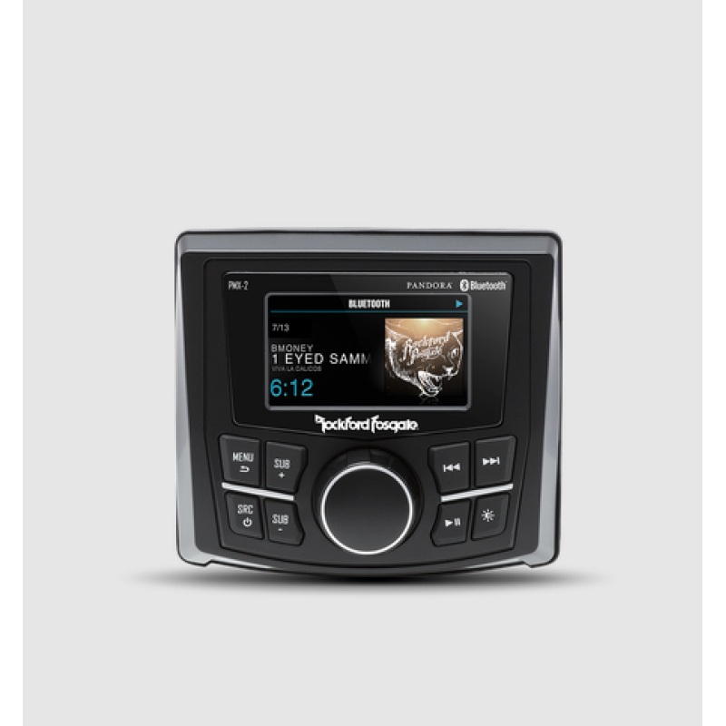 Rockford Fosgate Punch Marine Compact AM/FM/WB Digital Media Receiver 2.7in Display