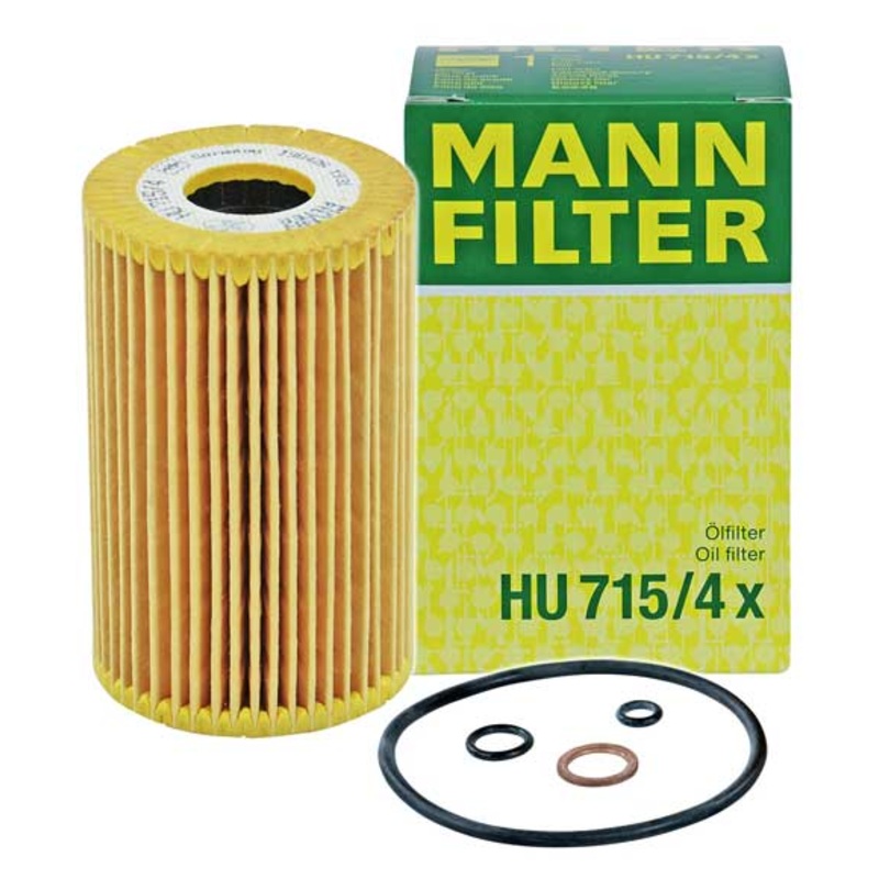 MANN-FILTER (MAN # HU715/4x) Oil Filter For BMW 11421743398