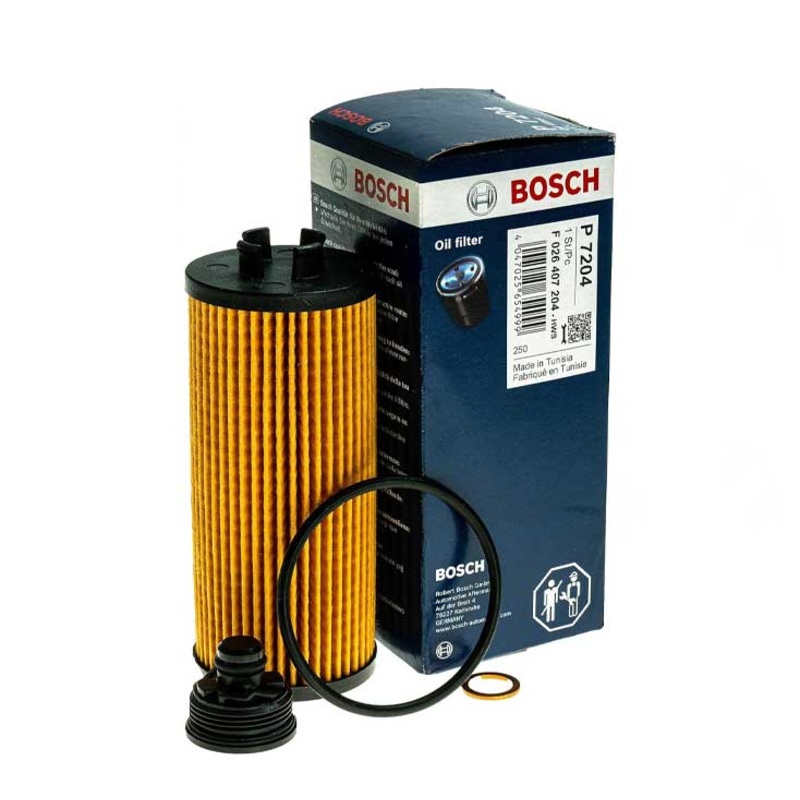 Bosch (BOS # P 7204) OIL FILTER F 026 407 204 For BMW X1 (F48) X2 (F39) MINI Hatchback (F55, F56)