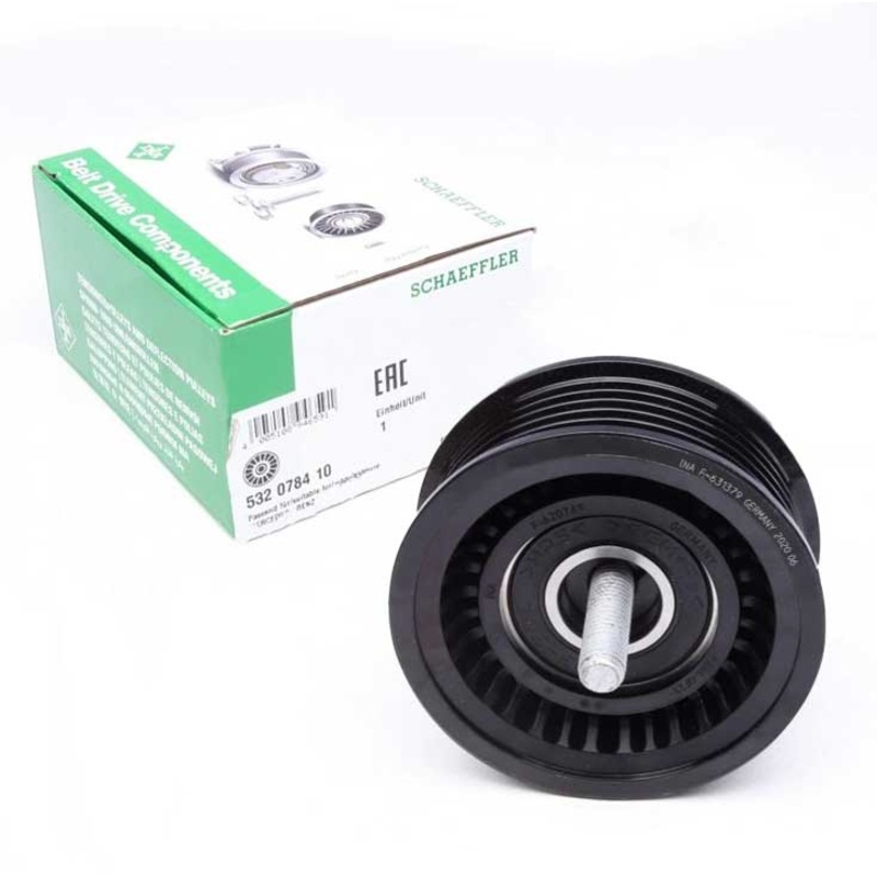 INA (INA # 532 0784 10) DRIVE BELT IDLE PULLEY For Mercedes Benz W211 W164 W221 2762020119