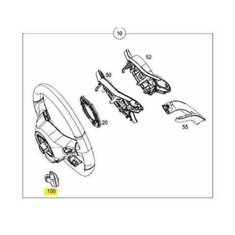 Mercedes Benz Genuine SWITCH BLOCK 09990521011B88