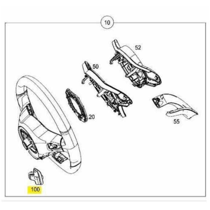 Mercedes Benz Genuine SWITCH BLOCK 09990522018R73