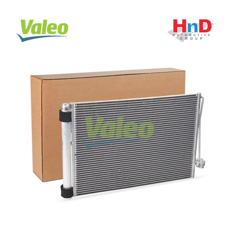 VALEO 817850 Air conditioning condenser without dryer, Aluminium, BMW 7 E65, E66, E67 64502282939