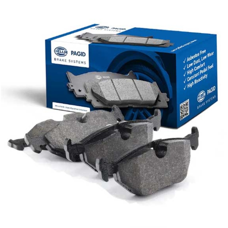 Hella Pagid (HELLA # 8DB355008761) REAR DISC BRAKE PAD SET For BMW 34216778168