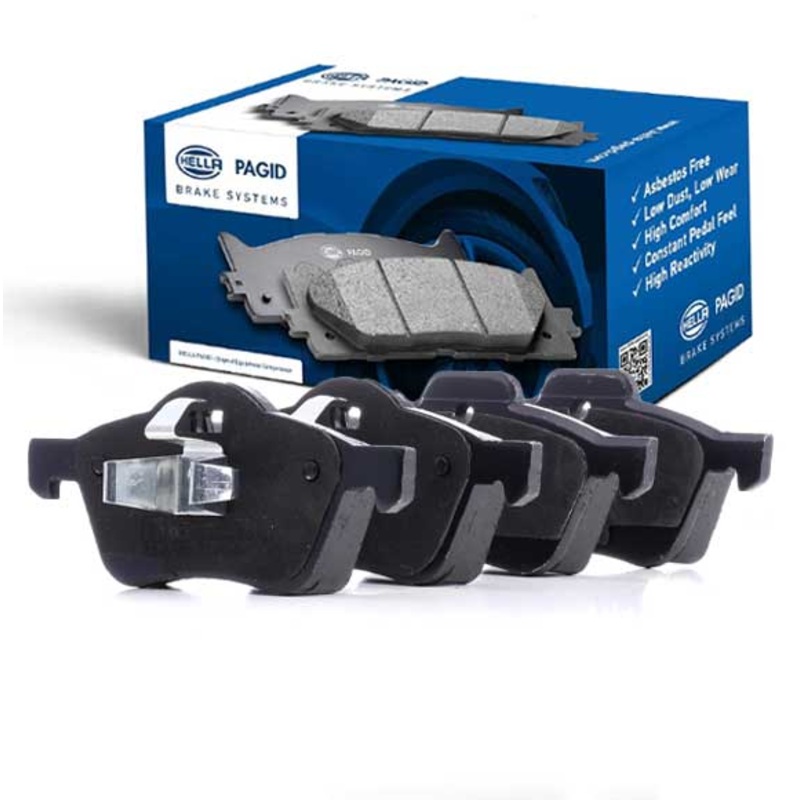 Hella Pagid (HELLA # 8DB355009171) DISC BRAKE PAD SET FRONT For BMW 34116765446