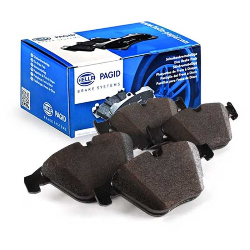 Hella Pagid (HELLA # 8DB355009271) FRONT DISC BRAKE PAD SET For BMW 34116781873