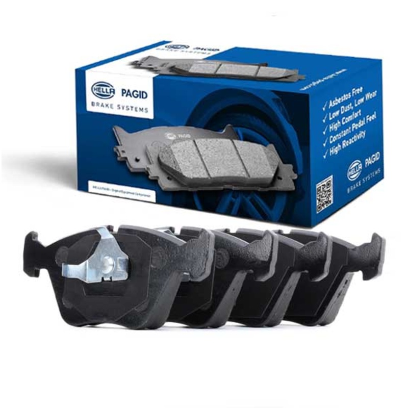 Hella Pagid (HELLA # 8DB355009651) FRONT DISC BRAKE PAD SET For BMW 34111159279