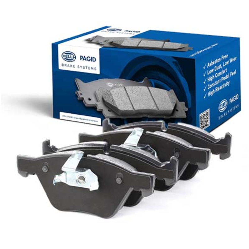 Hella Pagid (HELLA # 8DB355011941) FRONT DISC BRAKE PAD SET For BMW 34116777772