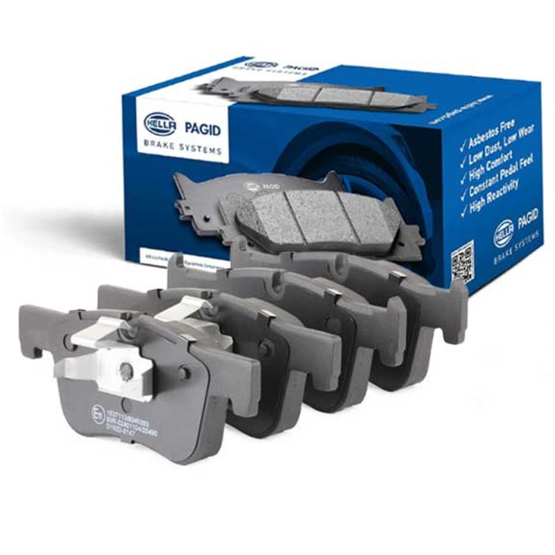 Hella Pagid (HELLA # 8DB355019771) FRONT DISC BRAKE PAD SET For BMW 34116850568