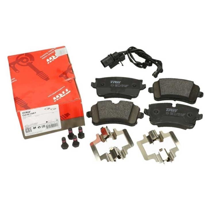 TRW (TRW # GDB1867) BRAKE PAD REAR AXLE For AUDI A8 D4 4H0698451D