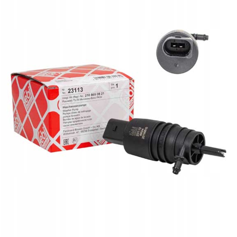 Febi (Febi # 23113) Wash Pump, window cleaning For Mercedes Benz 2108690821