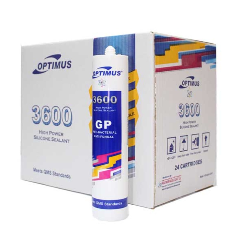 Optimus High Power Silicon Sealant, Anti-Bacterial Anti-Fungal, 3600