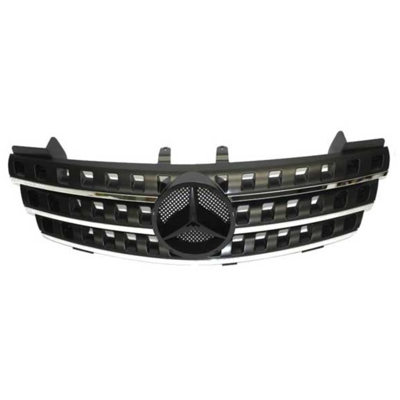 Taiwan FRONT RADIATOR GRILL WITH STAR (BLACK) For Mercedes Benz ML-Class BLACK W164 (2005-2008) 1648800685
