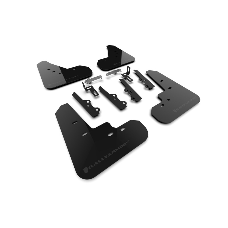 Rally Armor 2025+ Kia K4 Black Mud Flap Dark Grey Logo (MF111-UR-BLK-DGRY)