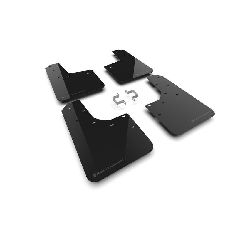 Rally Armor 23-25 Ford Ranger Raptor Black UR Mud Flap Grey Logo (MF123-UR-BLK-GRY)
