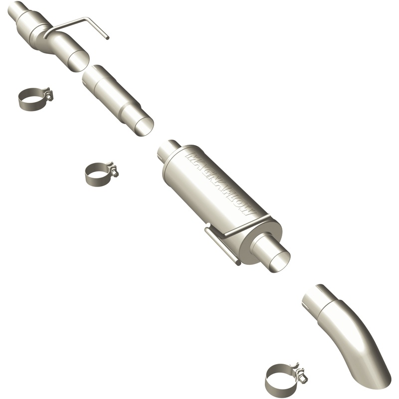MagnaFlow 11 Ford F-150 3.5L Turbocharged SS Catback Exhaust w/ 3in SS Turn Down Tip (17124)