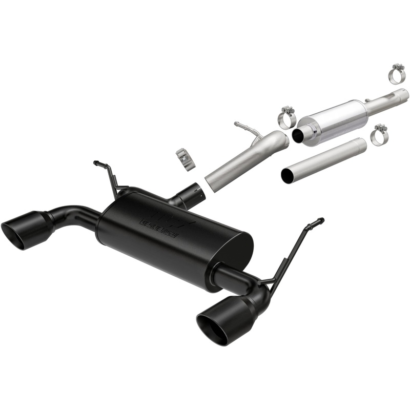 MagnaFlow Cat-Back 12-16 Jeep Wrangler GT 3.6L V6 Black Tips (19327)