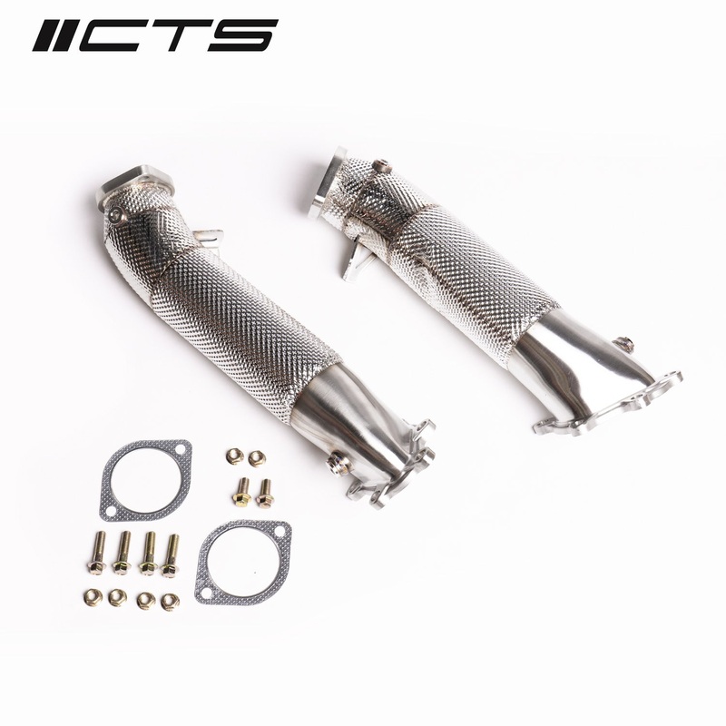 CTS Turbo Nissan R35 GT-R Cast Stainless Steel 3.5" Downpipes (CTS-EXH-DP-0038)