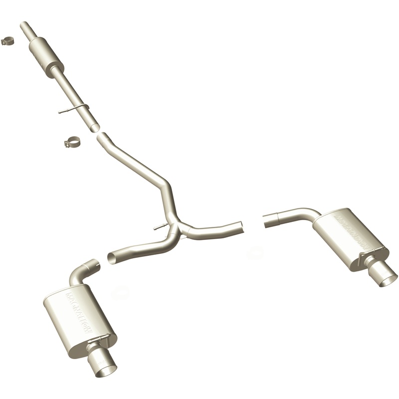 MagnaFlow 11-13 Ford Explorer V6 3.5L SS Catback Exhaust Dual Split Rear Exit w/ 3.5in SS Tips (15467)