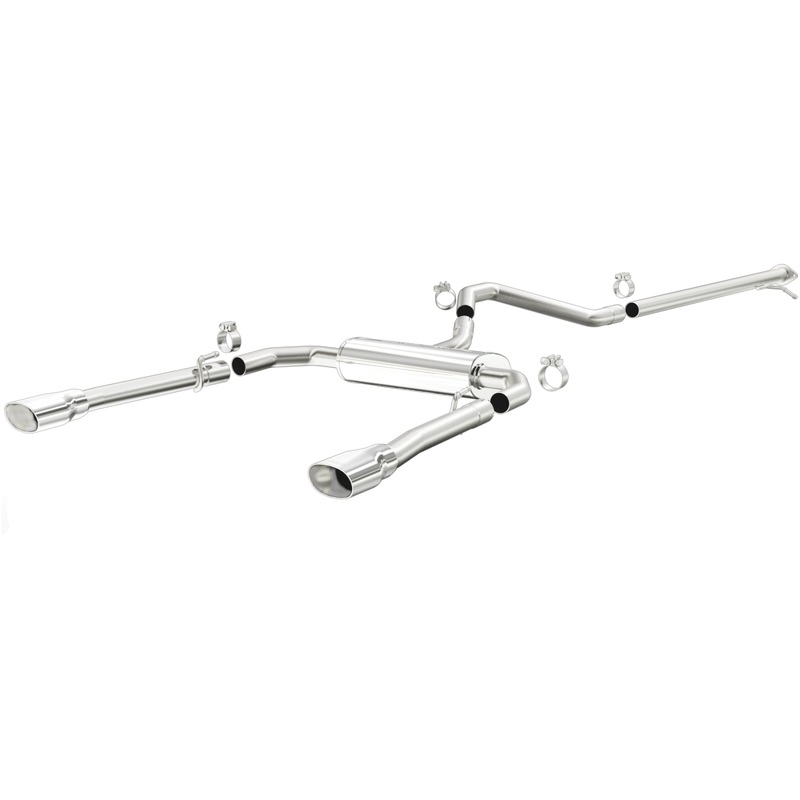 MagnaFlow 13 Dodge Dart L4 1.4L T/C Dual Split Rear Exit Stainless Cat Back Perf Exhaust (15181)