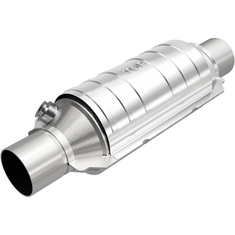 MagnaFlow Conv Univ 2in Inlet/Outlet Center/Center Round 11in Body L x 5.125in W x 15in Overall L (51304)